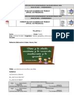 Taller 1 Grado 4 Deberes y Derechos