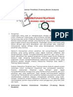 Analisis Kebutuhan Pelatihan