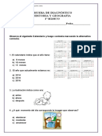 Diagnóstico Historia 1º Básico