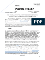 2020.03.21 - CP 2019 Informe Libertad de Opinión (USCIRF), Sanciones OAR ES