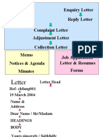 Letters at A Glance
