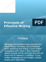Principals of Effective Writing