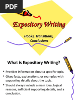 01 Expository Writing - Hooks Transitions and Conclusions