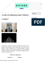 ¿Cuál es la diferencia entre Católicos y Judíos - DIFIERE