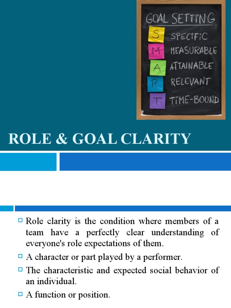 Role & Goal Clarity
