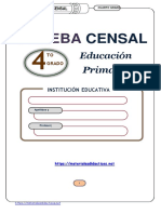 Prueba Censal Matemc381tica Cuarto Grado Bc381sico PDF