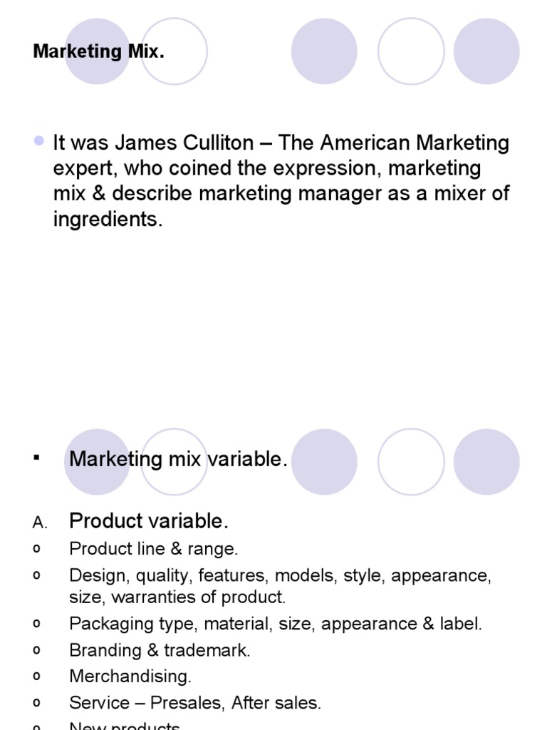 Understanding the Marketing Mix | PDF | Sales | Marketing