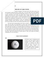 History of Table Tennis