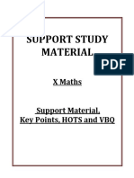 1062 X Maths Support Material Key Points HOTS and VBQ 2014 15 PDF