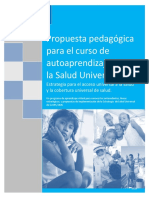 Propuesta Pedagogica Curso Autoaprendizaje Salud Universal