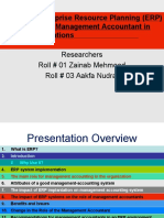 Impact of Enterprise Resource Planning (ERP)