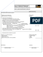 FC 4.2.13 - Smoke Alarm Maintenance Checklist