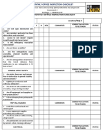 Office Inspection Checklist