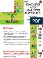 Teaching and Learning Materials