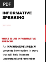 Informative Speaking