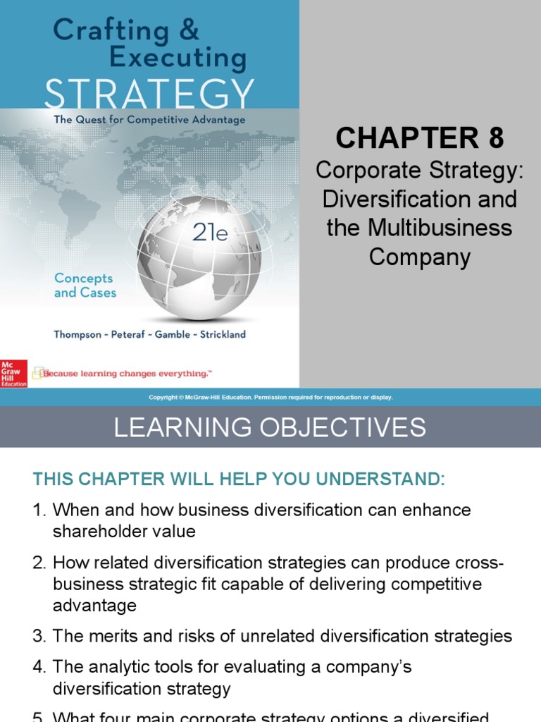 Thom21e ch08 Final | PDF | Mergers And Acquisitions | Diversification ...