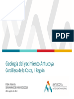 (Valiente P. Seminario de Porfidos Antofagasta Minerals 2014) Geologia Del Yacimiento Autocoya, Chile