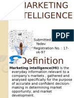 MARKETING intelligence