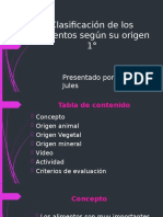 Clasificación de Los Alimentos Según Su Función