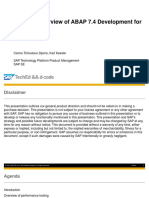 D-Code Presentation - Overview of ABAP 7.4 Development For SAP HANA PDF