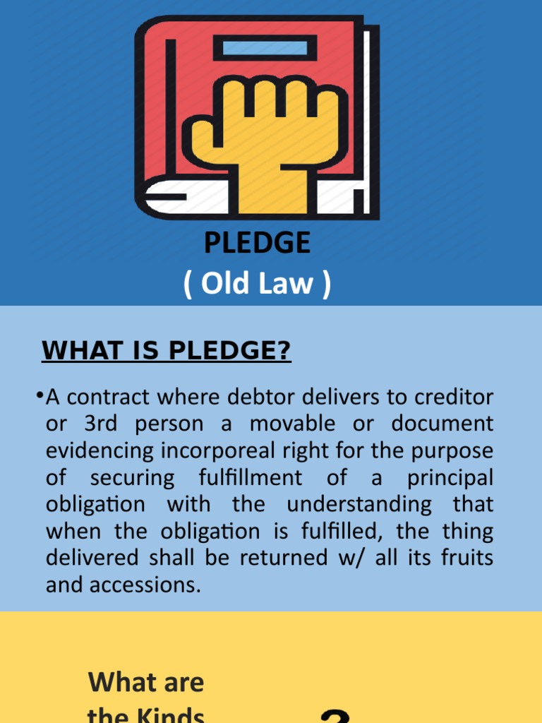Pledge Contract Essentials | PDF | Debtor | Virtue