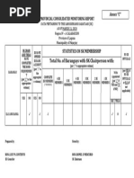 PROVINCIAL CONSOLIDATED MONITORING REPORT