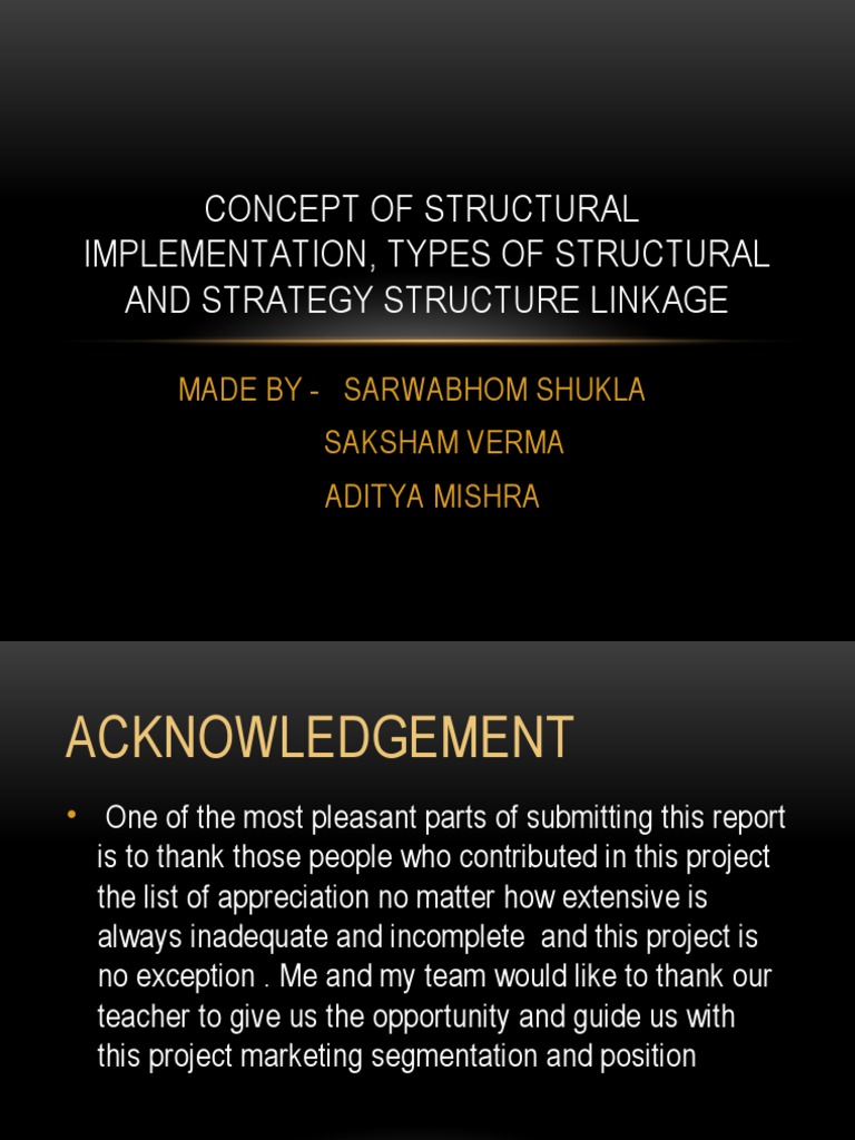 Structural Implementation in Strategy | PDF | Organizational Structure ...
