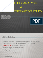 Job Safety Analysis & Safety Observation Study