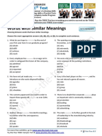 Words With Similar Meanings PDF