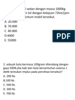 Contoh Soal Momentum Dan Implus