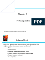 Switching Models: Introductory Econometrics For Finance' © Chris Brooks 2002 1