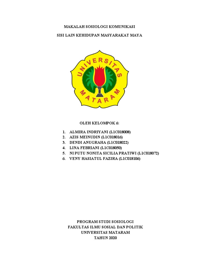 Makalah Sosiologi Komunikasi