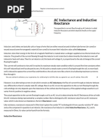 AC Inductance and Inductive Reactance in An AC Circuit