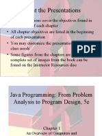 Java Chapter Presentations Overview