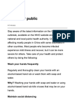 Advice For Public PDF