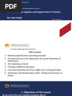 Warehouse Replenishment and Dispatch Guide | PDF | Warehouse | Logistics