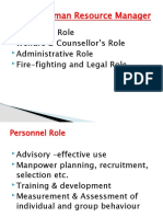 Role of a Human Resource Manager