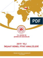 Insaat Fiyat Analizleri 2019 Turkce PDF
