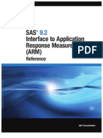 SAS 9.2 Interface to Application Response Measurement (ARM)- Reference