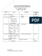 Susunan Acara Pertemuan Tingkat Desa Dengan Sambutan Pengaji