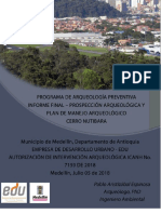 Informe Final PMA - Cerro Nutibara, Medellín - EDU 2018