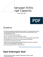 Pertanyaan Kritis Surge Capacity