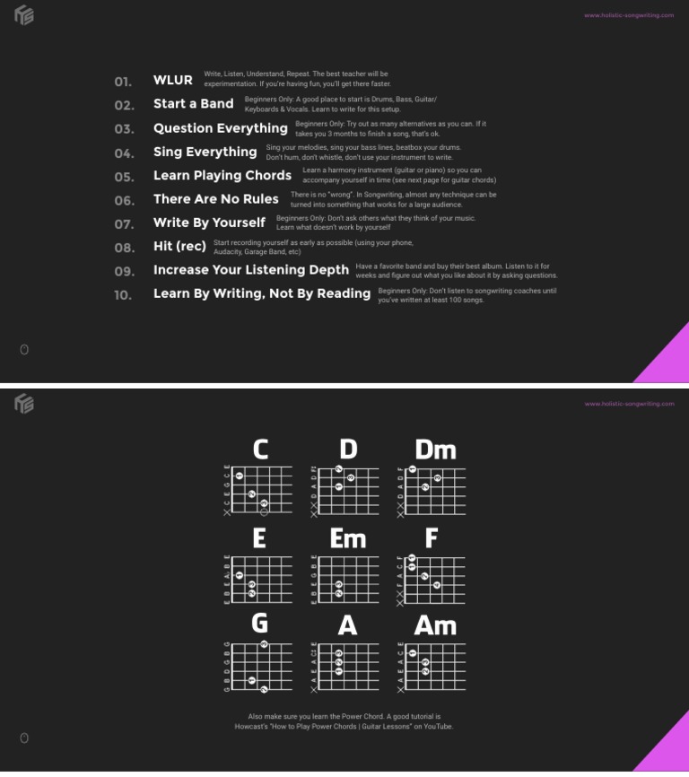 Top 10 Songwriting Commandments PDF | PDF | Singing | Songwriter