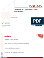 Fundamentals of Cyber and Cyber-Physical Security