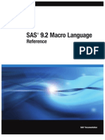 SAS 9.2 Macro Language - Reference