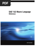 SAS 9.2 Macro Language - Reference