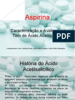 Avaliação da Aspirina