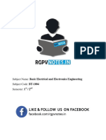 Unit 1 - Basic of Electrical and Electronics Engineering - WWW - Rgpvnotes.in PDF