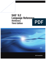 Base SAS 9.2 Language Reference Dictonary Third Edition