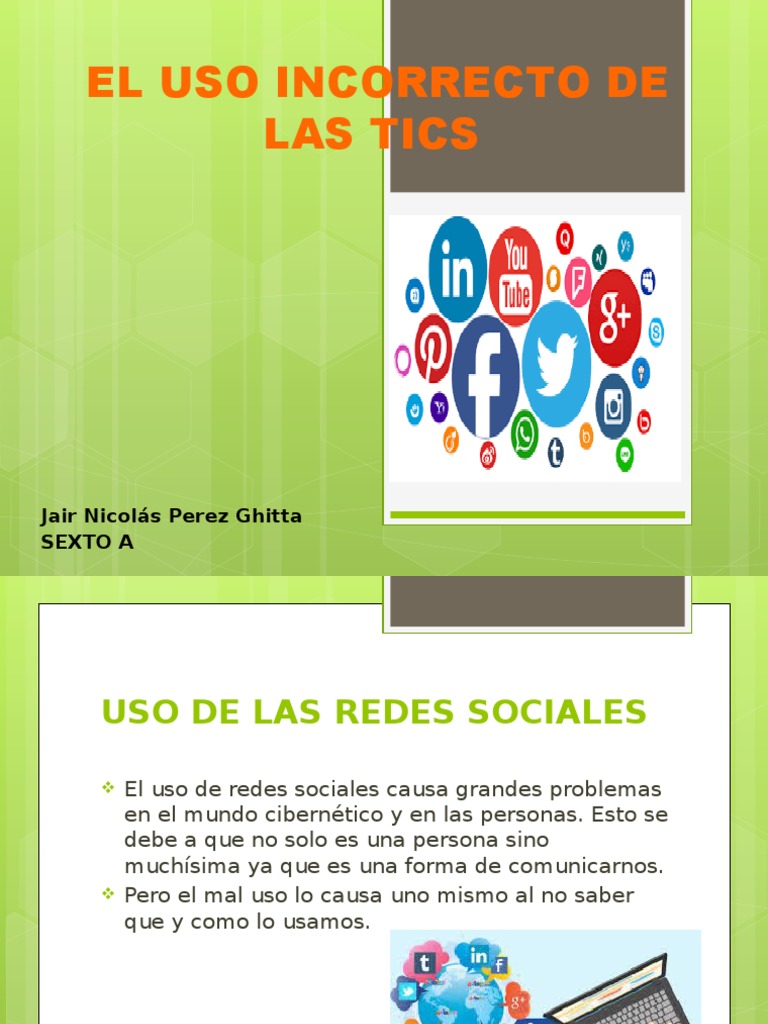El Uso Incorrecto de Las Redes Sociales | PDF | Servicio de redes ...